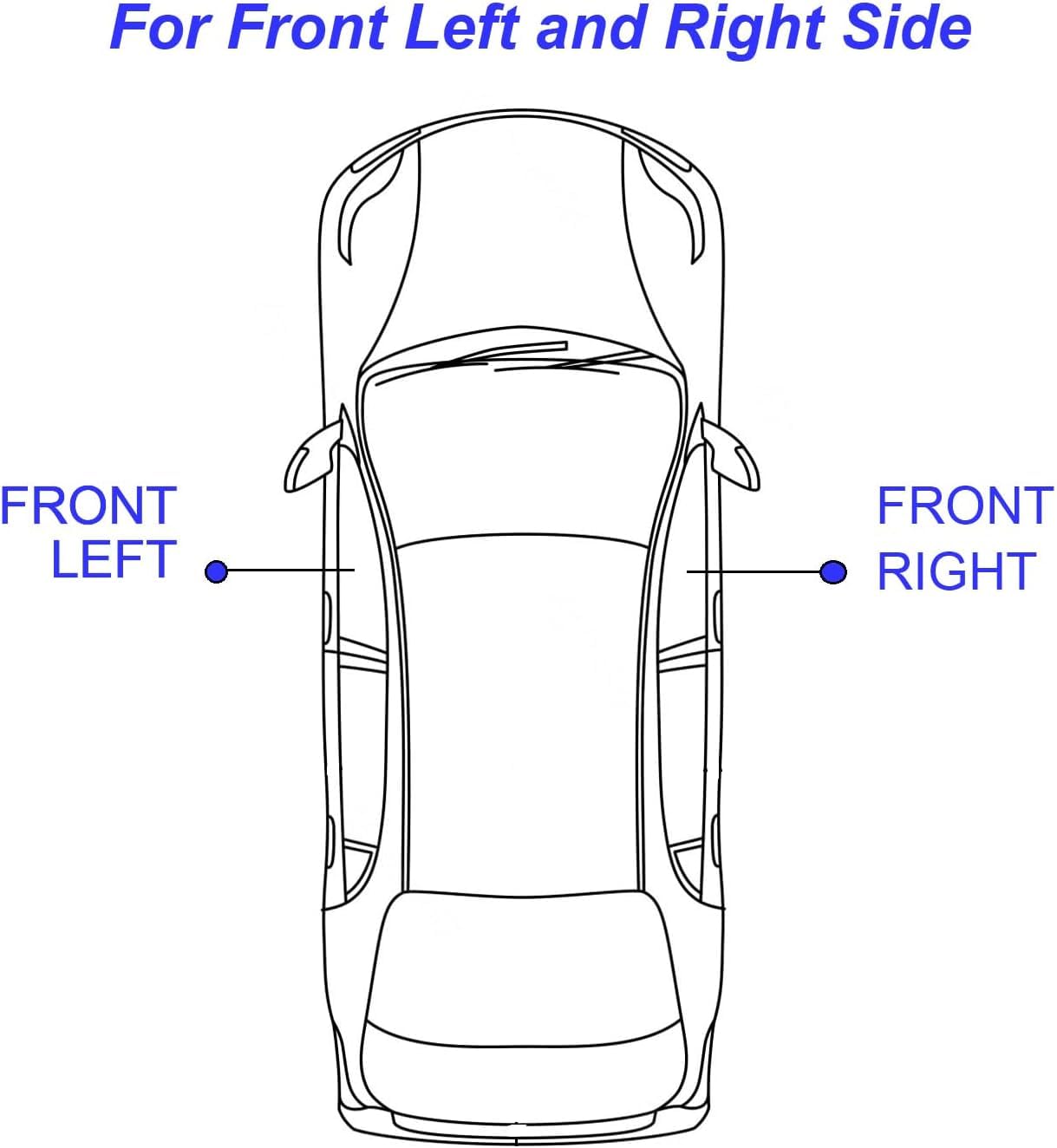 Twowinds - Cilindro Serratura Compatibile con BMW E46 Combi, Berlina, Coupé, Cabrio (1998-2005) - Porta Bloccaggio, Porta Esterna Anteriore Destra e Sinistra - 51218244050-45mm (lotto di 7 pezzi)