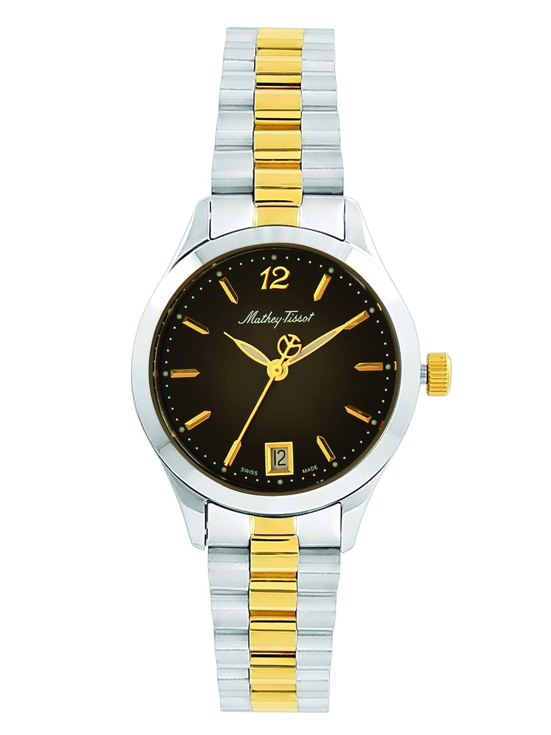Mathey-Tissot Swiss Made Analog Black Dial Womens Watch - D411MBN (B07WFP9JKG) Amazon Price History, Amazon Price Tracker