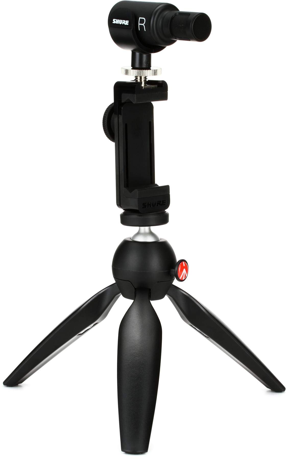 Shure MV88+ Video Kit with Digital Stereo Condenser Microphone for Apple and Android