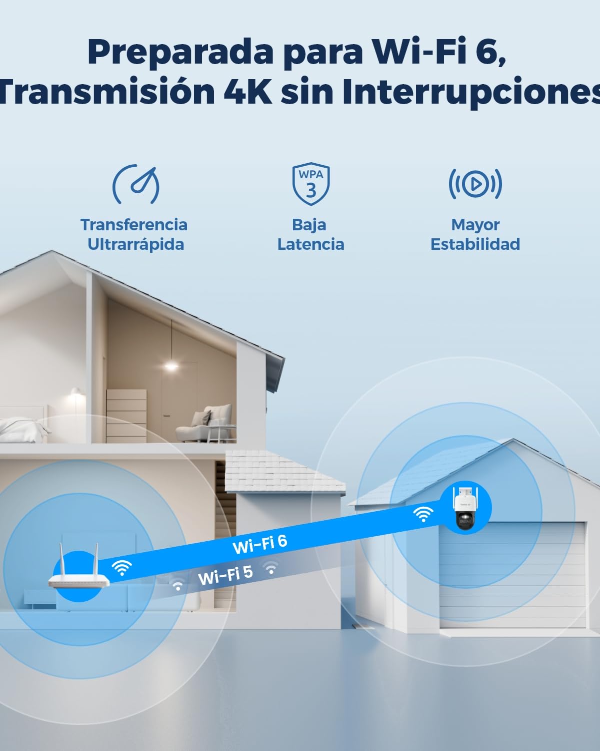 Reolink 4K 360° PTZ Camara Vigilancia Exterior, Auto-Tracking & Doble Lente | 8MP Camara Solar Inalambrica, 8× Zoom, 2,4/5 GHz WiFi 6, Detección Smart, Visión Nocturna en Color, TrackMix + Panel Solar