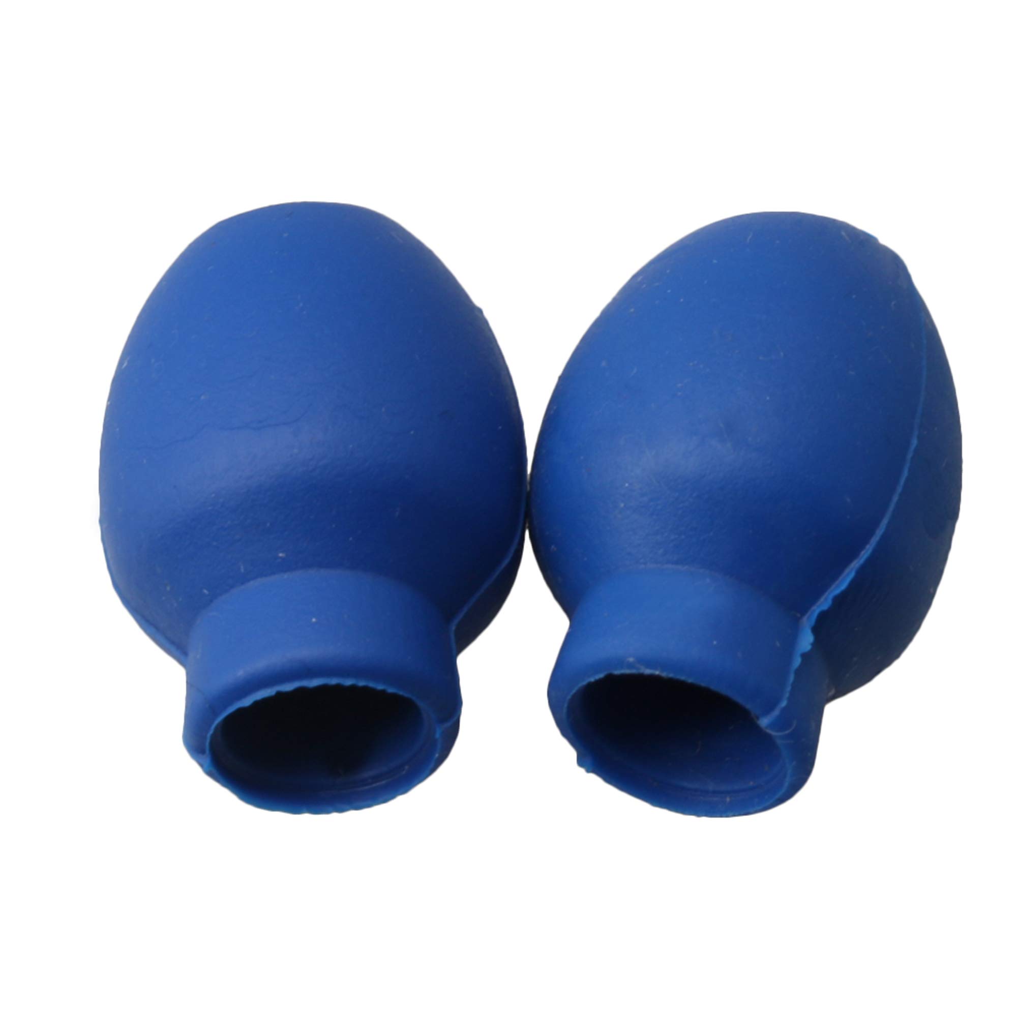 BQLZR 2cm Length 1.3cm Dia Blue Rubber Drum Accessories Drumstick Silent Drum Mallet Replacement Cover Pack of 4