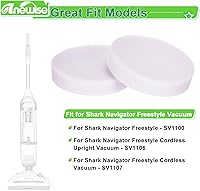 Vista 2 de Paquete de 4 filtros SV1106 para aspiradora vertical inalámbrica Shark Navigator Freestyle SV1112, SV1106, SV1107 y SV1100. Compara con el número