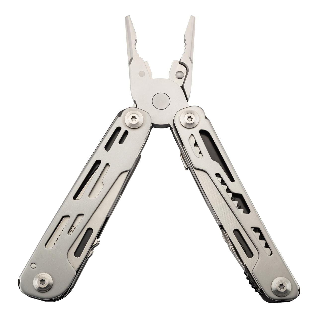 Herbertz Multitool, 14 in 1 Multi-Tool, Multifunktionswerkzeug mit Zange, Messer, Säge, Schere uvm. | inkl. schwarzes Nylonetui mit Gürtelschlaufe