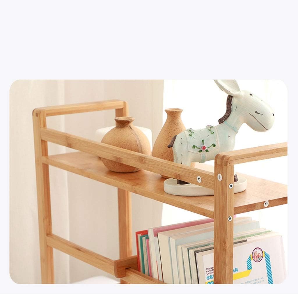 本棚ナチュラルBamooWareデスクトップ本棚学生寮デスクトップ立ち本棚オフィスデスクトップファイルストレージラックディスプレイラ 【シェルフ】