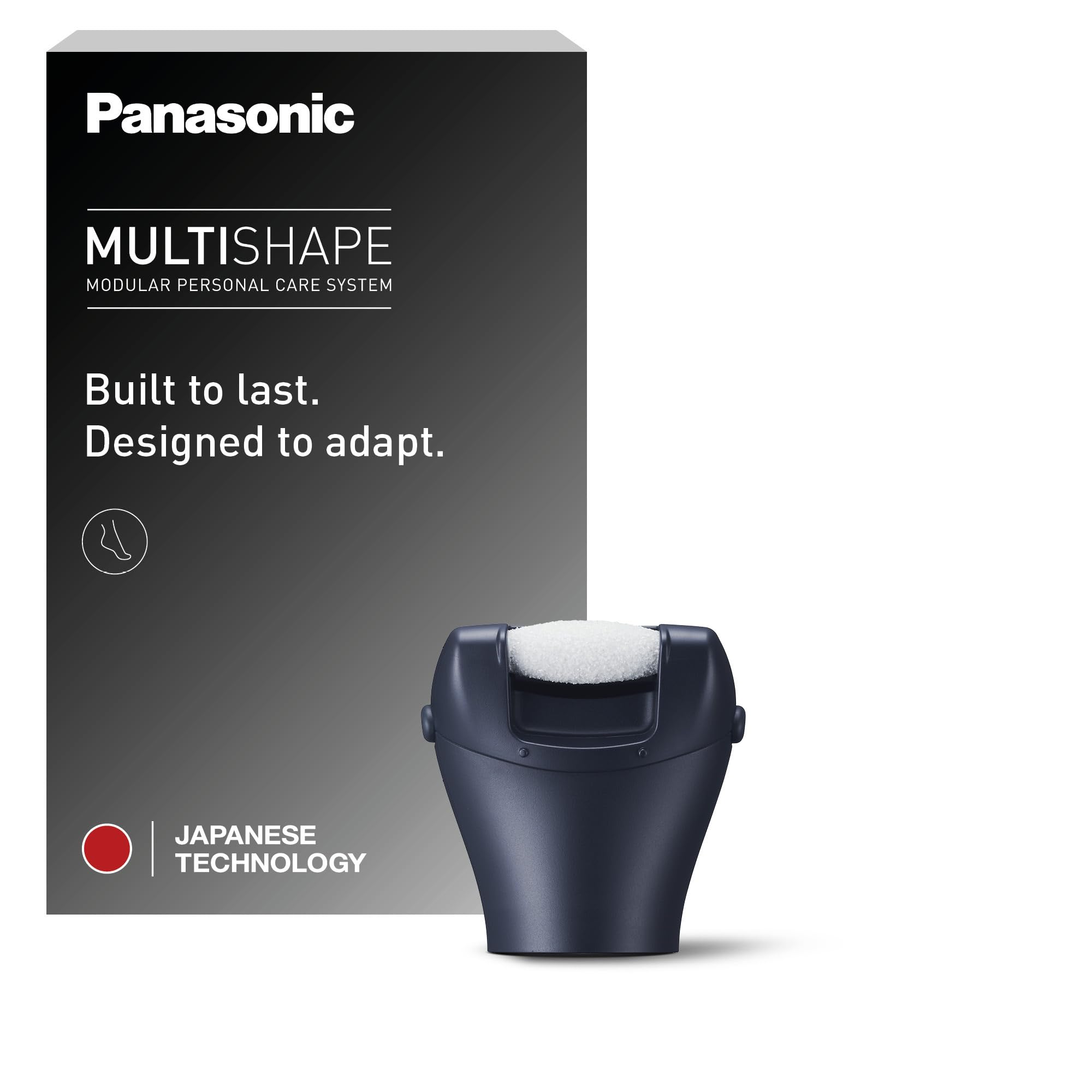 Panasonic ER-CFC1-A503 MULTISHAPE [Sistema De Cuidado Personal] Accesorio Cabezal para el Cuidado de los Pies, Lima Eléctrica para Pies, Removedor de Durezas, Microcerámica, Negro