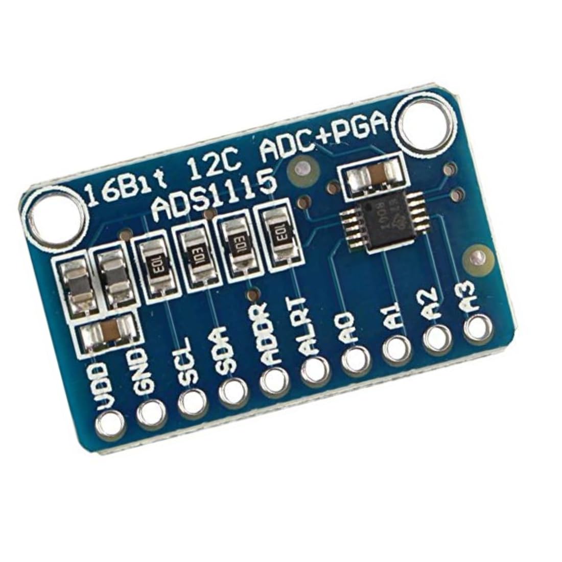 Robocraze 16-Bit I2C 4-Channel ADS1115 Module | High-Precision Analog to Digital Converter with Programmable Gain Amplifier for Sensor and Data Acquisition Applications (Pack of 1) 3