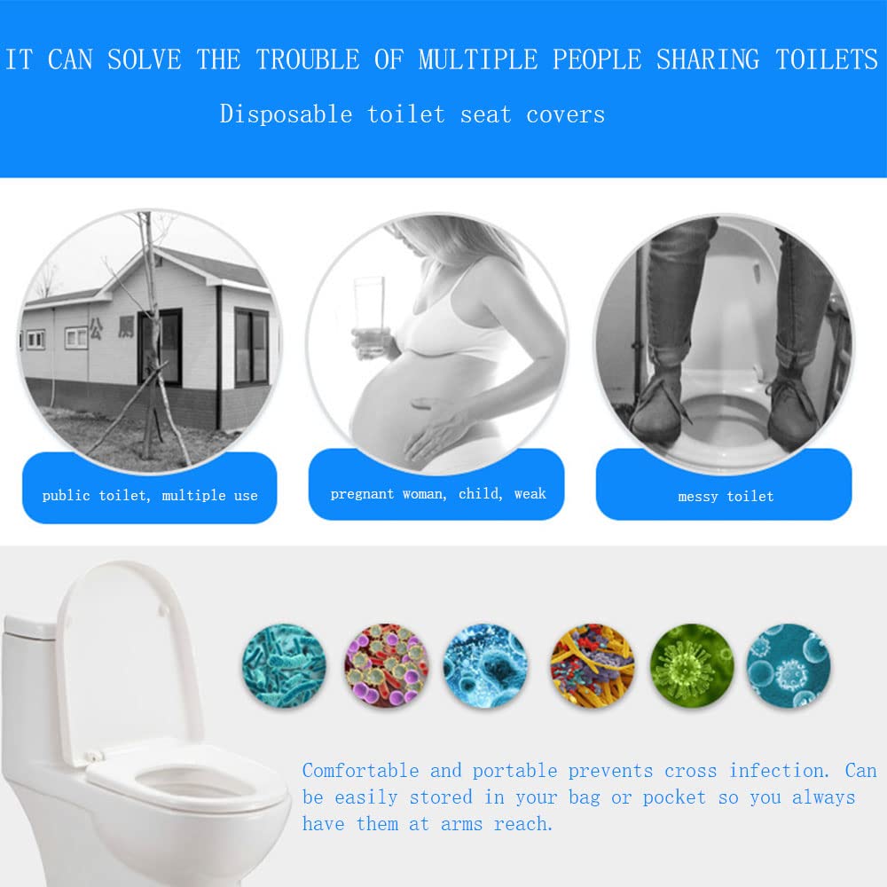 30 Stück Einweg WC-Sitzbezüge - Wasserdicht & Tragbar Für Reisen & Öffentliche Toiletten