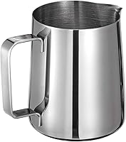 Vista 6 de Espresso Milk Frothing Pitchers 12oz/20oz Milk Frother Pitcher 304 Stainless Steel Barista Milk Steaming Jug Cup for Making Coffee Cappuccino Latte