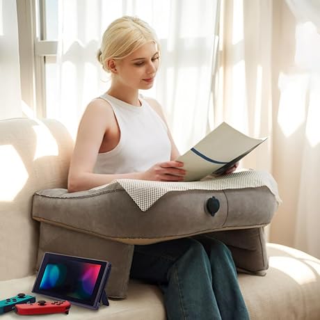 Cozy and Foldable Lap Desk Reading Pillow for Ultimate Comfort