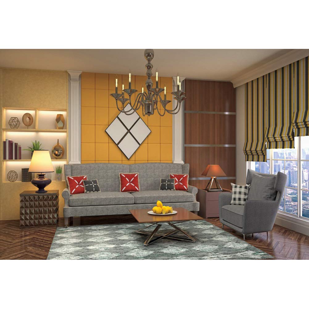 OERJU 10x6.5ft Living Room Photography Backdrop Vintage Room Interior Photo Background French Sash Window Business Office Backdrop Retro Chandeliers