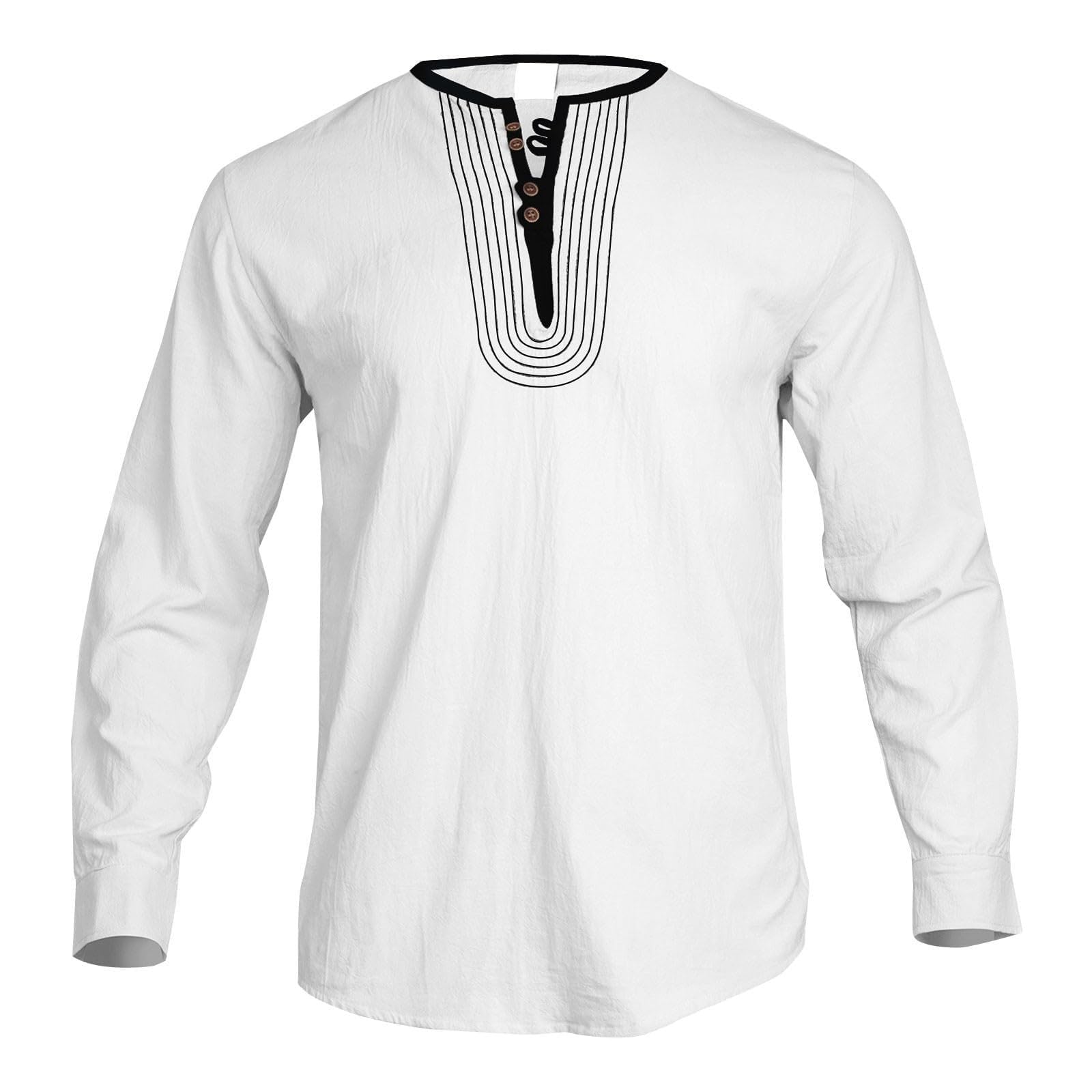 Traje de ocio para hombre de verano, traje de jogging de 2 piezas, tela de lino, transpirable, traje de casa, cuello redondo, camiseta de manga larga y holgado, traje de ocio para camping, casa