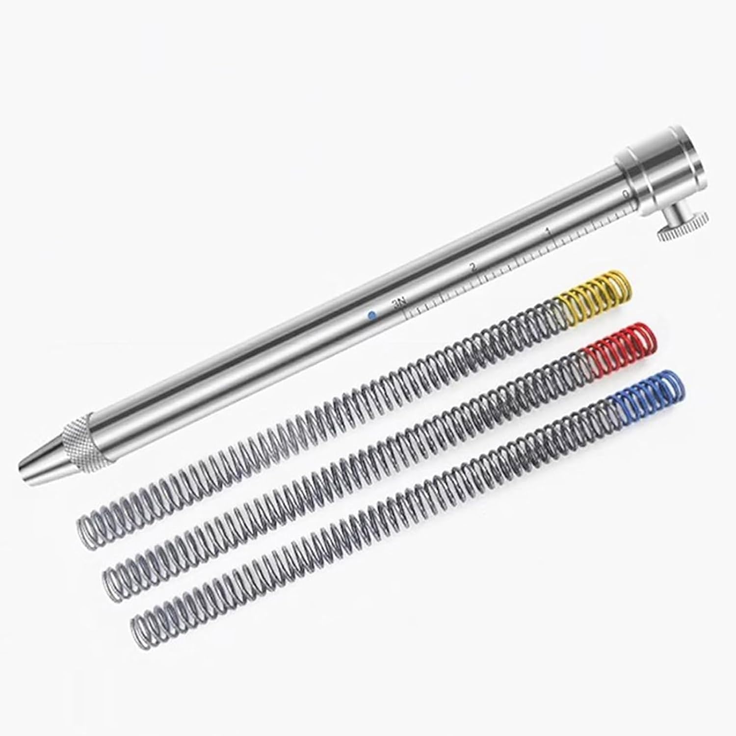Paint Film Hardness Tester, Newton Hardness Test Pen, with 3 Ranges - Blue Mark 0-3N/red Mark 0-10N/yellow Mark 0-20N, for Industrial Coatings & Surface Testing