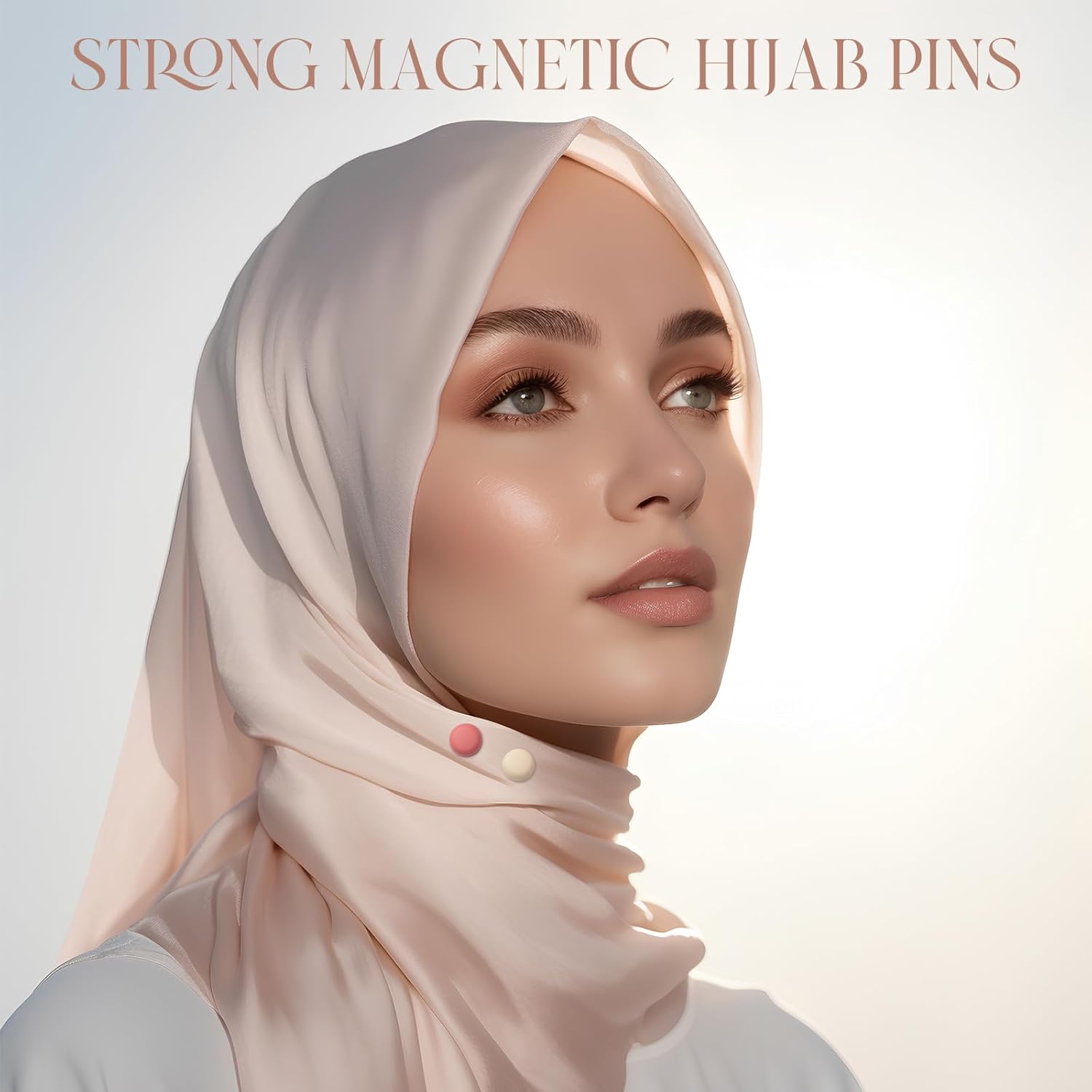 Janinka 30 Pairs Strong Hijab Magnets Pins for Women No-snag Multi-use Hijab Magnetic Buttons Bulk Colorful Pinless Magnetic Clasp for Hijabs Scarf Veil Clothes Dress - Image 4