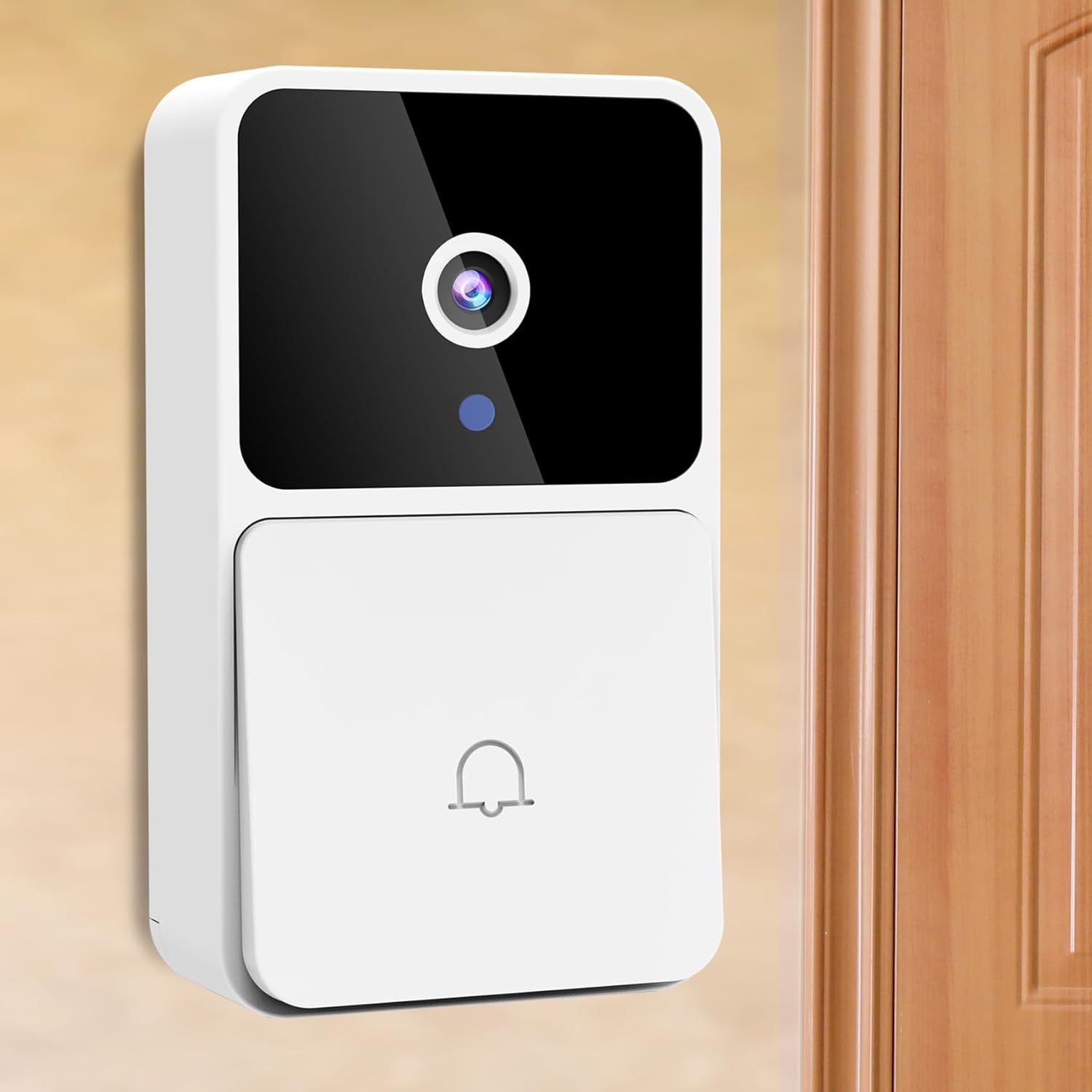 Rettru M8 Doorbell Camera,Smart Doorbell with Chime WiFi Wireless