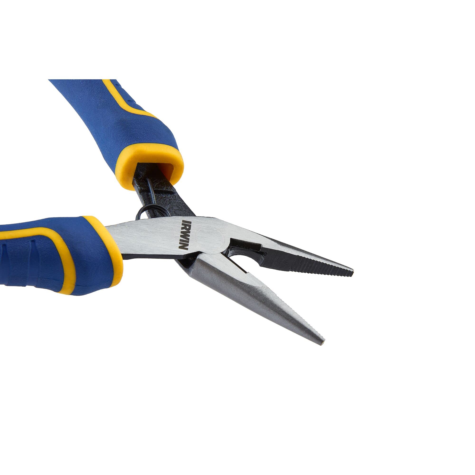 IRWIN Tools Vise-Grip Pliers, Long Nose with Spring and Cutter, 5-1/4-Inch (2078905), Nickel - Image 3