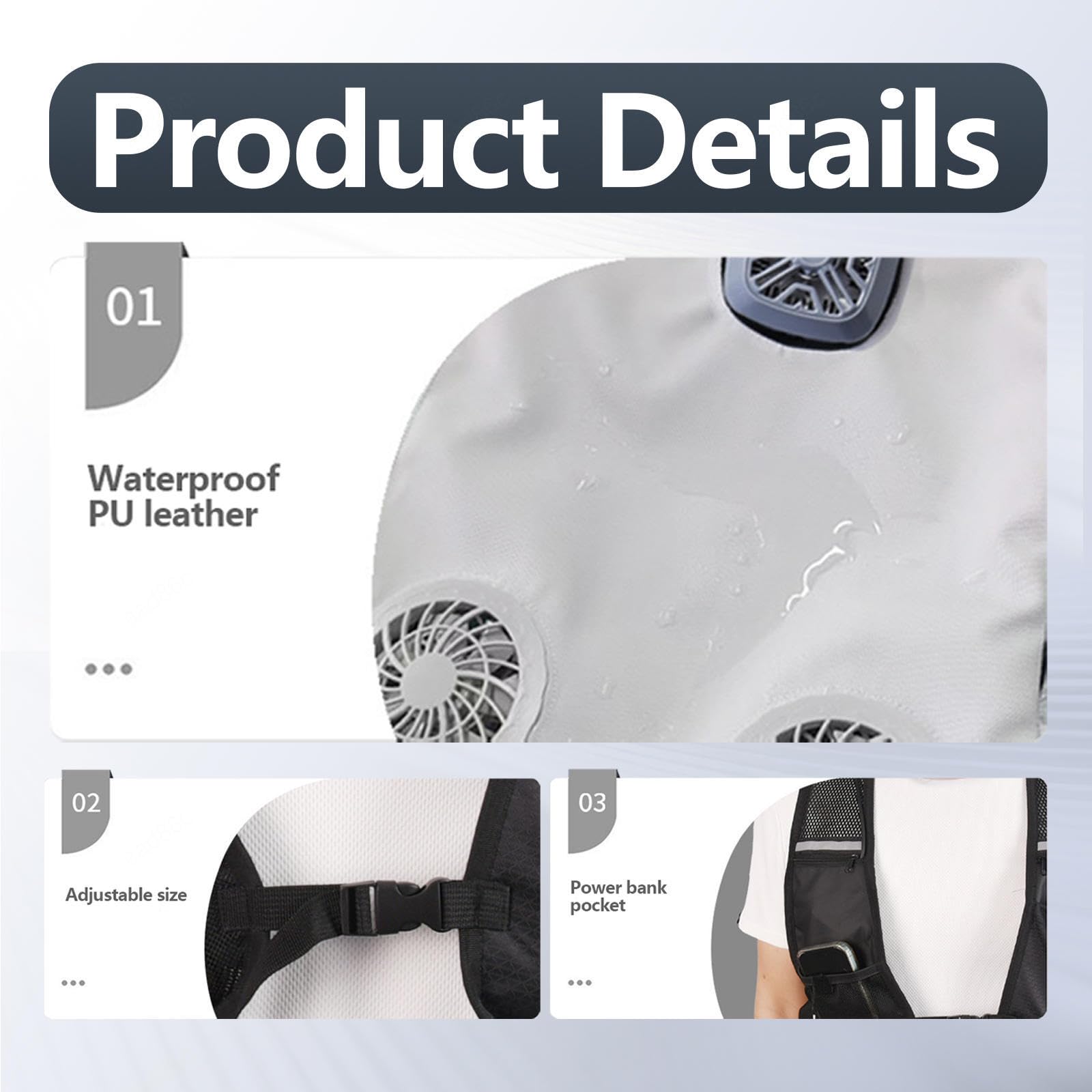 Gilet Refrigerante Raffreddamento per Chip a Semiconduttore Giubbotto Refrigerante Raffreddamento Rapido di 15 °c per La Pesca, Il Golf E Il Campeggio