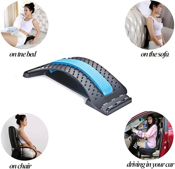 Back Stretcher Posture Massager for Back Relaxation & Pain Relief, Back Massager Magic Stretcher Stretch Equipment Lumbar Support Relaxation