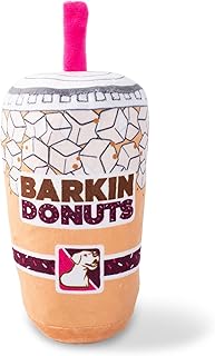 Fringe Studio Plush Dog Toy, BARKIN Donuts ICED Coffee, Wagsdale Dog Toy Collection (289736)