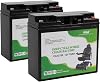 Casil 12V 18Ah SLA Battery – 2 Pack – Replacement for Mobility Scooters, Wheelchairs, Pride Go-Go, Jazzy Power Chairs, Gogo Elite Traveller