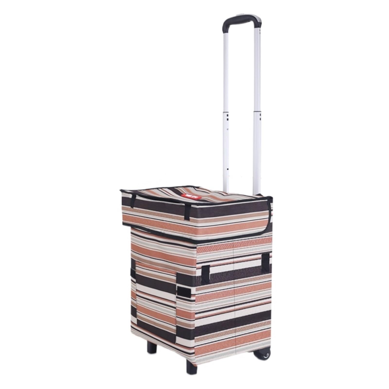 Dannmpx Multi-Colored-A Shopping Trolley Folding Shopping Cart Portable Grocery Tote For Travel Daily Errands Utility Cart(Multi-Colored-A)