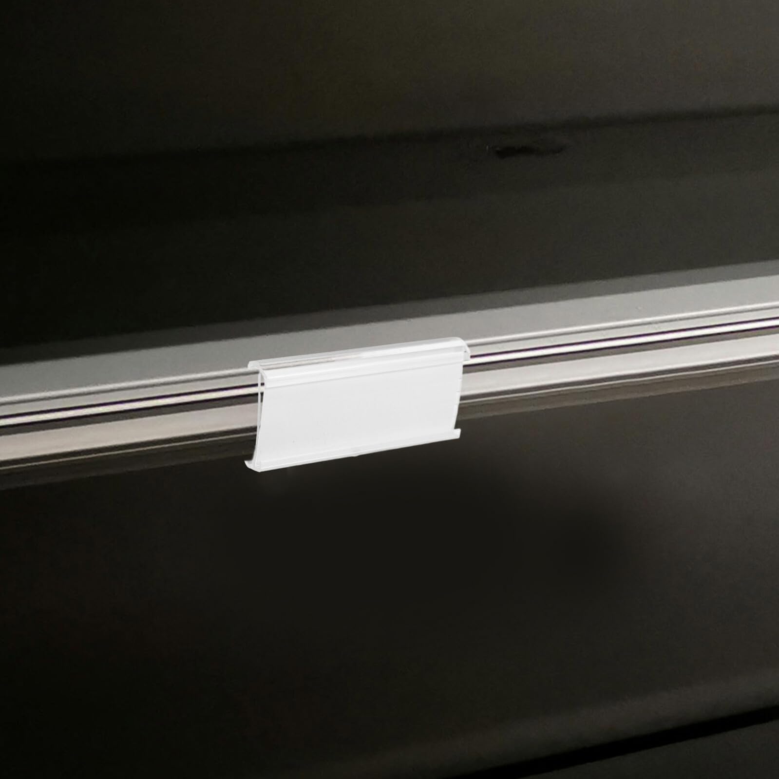 DOITOOL 100 Pezzi Display Del Prezzo Del Supporto Scaffale Porta Segnaletica Per Merce Titolare Di Archiviazione Aziendale Portaetichette Trasparenti Transparent Pvc