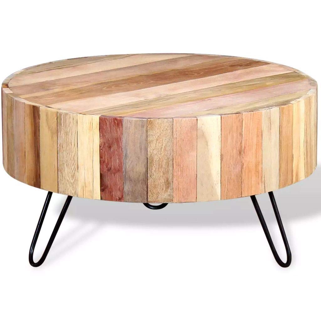 Table basse en bois massif de récupération Tidyard style rustique chic