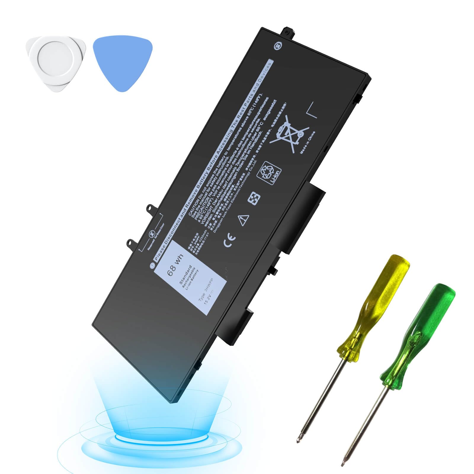 Gihebac 68Wh 3HWPP Laptop Battery Compatible with Dell Latitude 5401 5410 5510 5411 5501 5511,Precision 3541 3551,Inspiron 7500 7506 2-in-1 Black