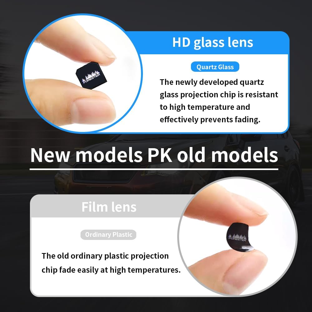 2 pcs Non-Fading LED Car Door Logo Lights Courtesy Projector Laser Welcome Light Ghost Shadow Forester Accessories Puddle lamp Compatible with Forester (Forester01)