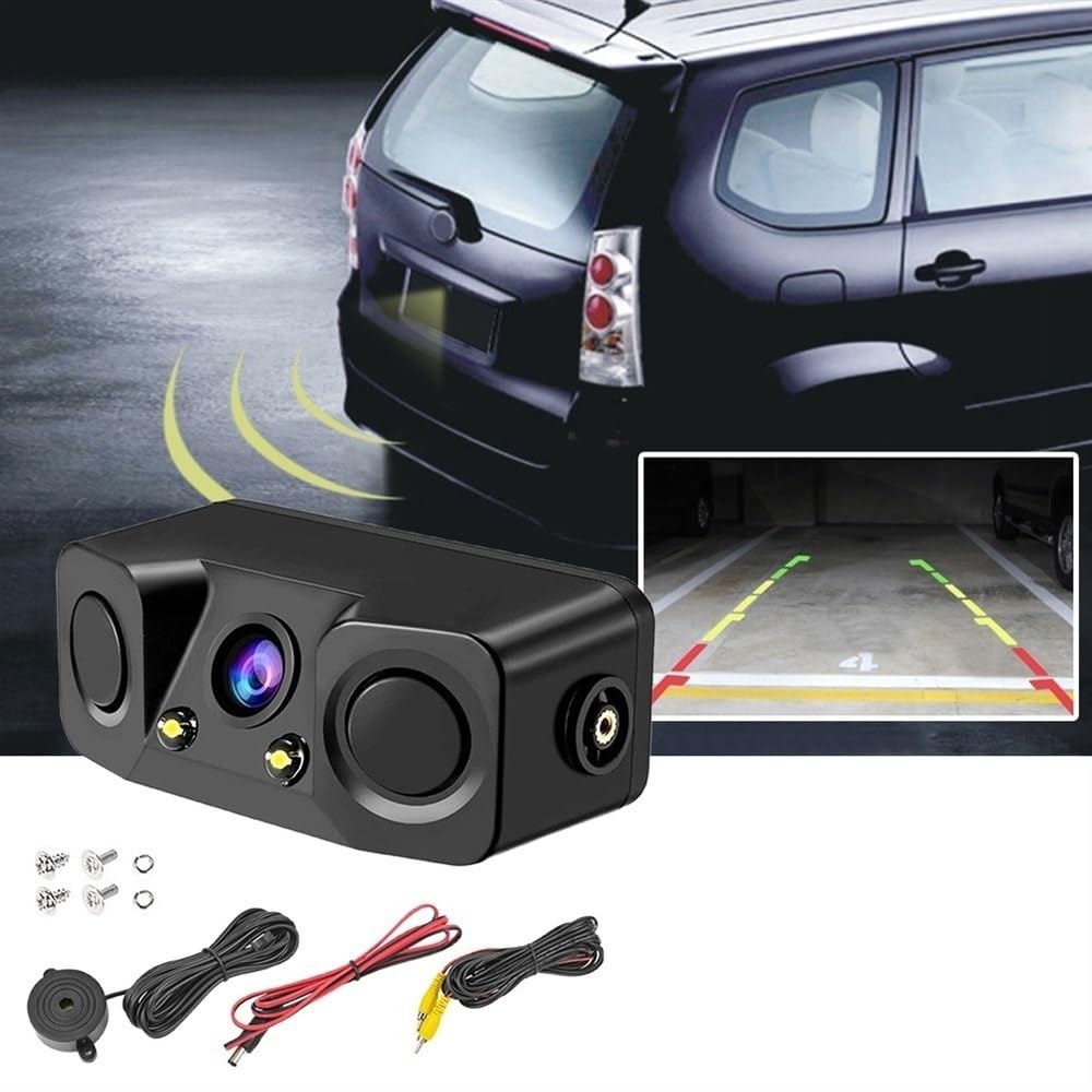 Sensore parcheggio PDC Kit sensore radar retromarcia per auto Visione notturna per auto Telecamera per retromarcia Sensore parcheggio con trasmettitore e ricevitore Radar Cam