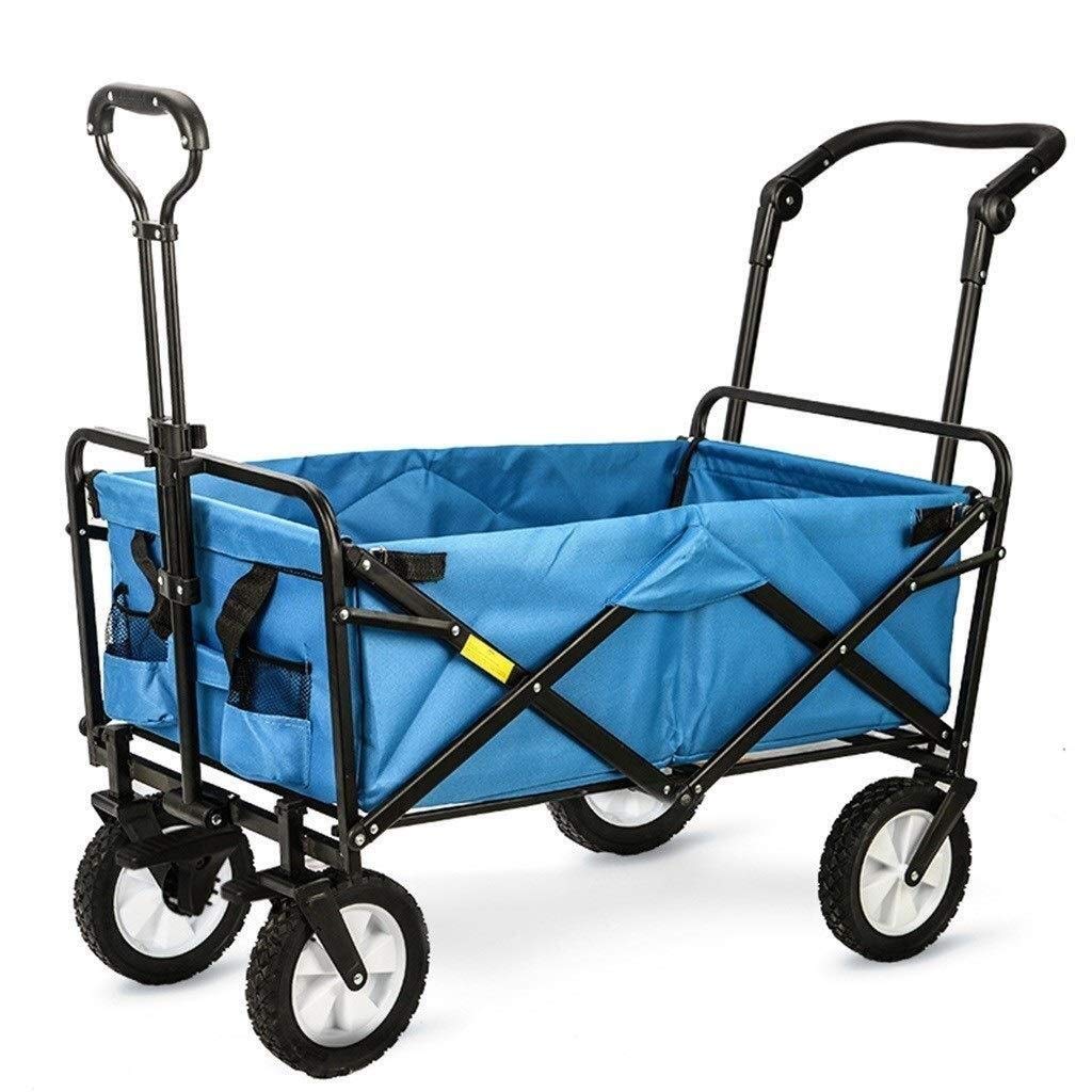 Buy Garden Carts Beach Wagon Heavy Duty Foldable Garden Cart Pull Wagon Hand Cart Garden Trolley