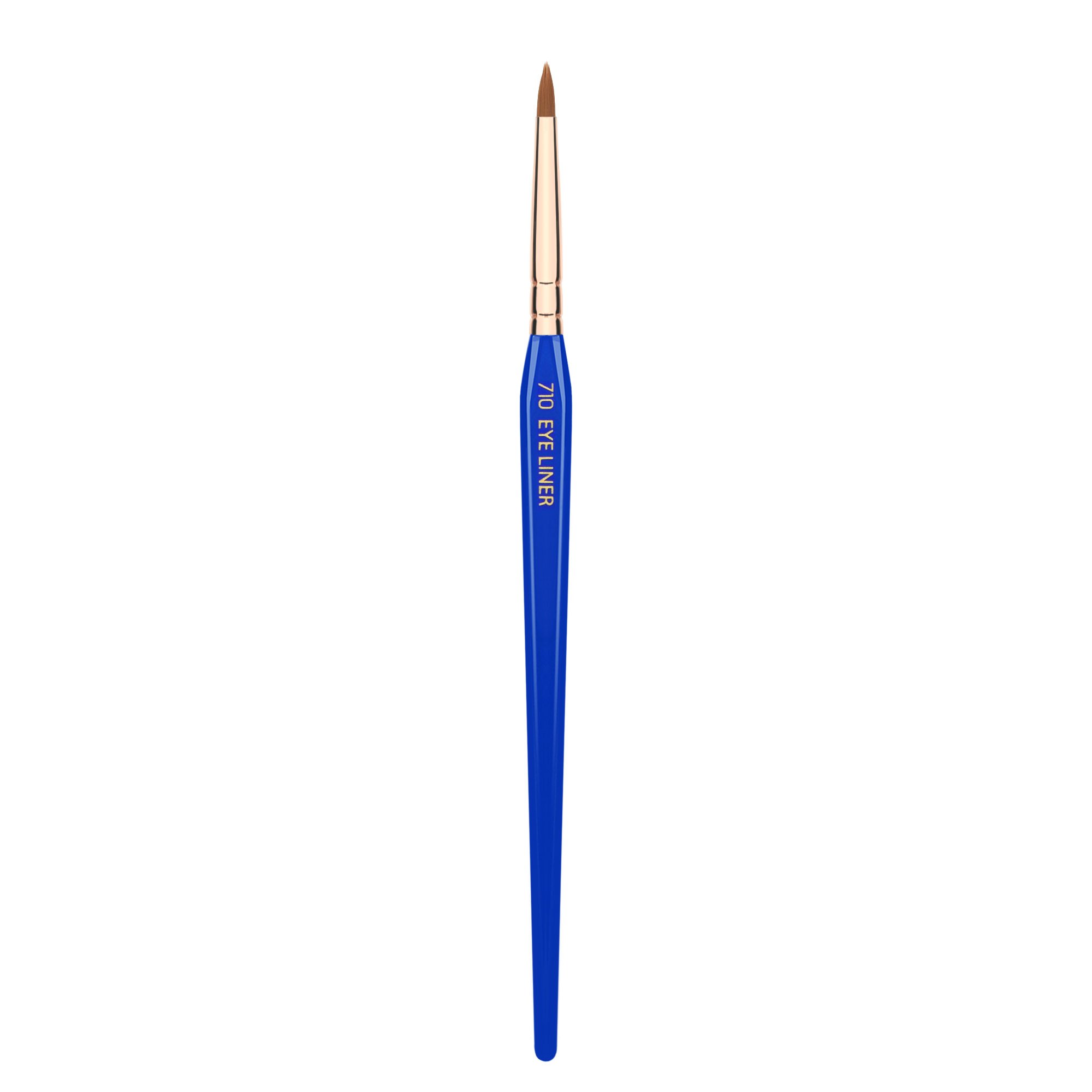 Bdellium Tools Professional Makeup Brush - Golden Triangle 710 Eye Liner - With All Vegan and Soft Synthetic Fibers, For Lining the Eyes (Blue, 1pc)