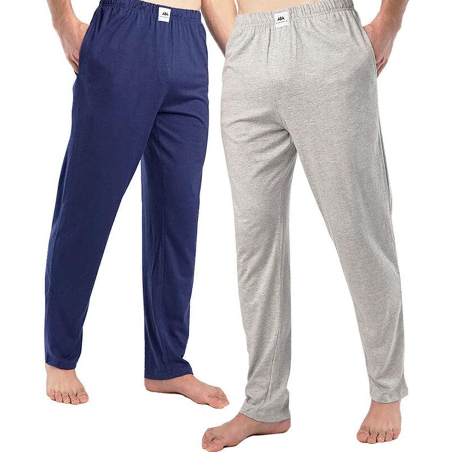 MENDEEZMen’s Pajamas Pack of 2 Elastic Basic Pajama Pants