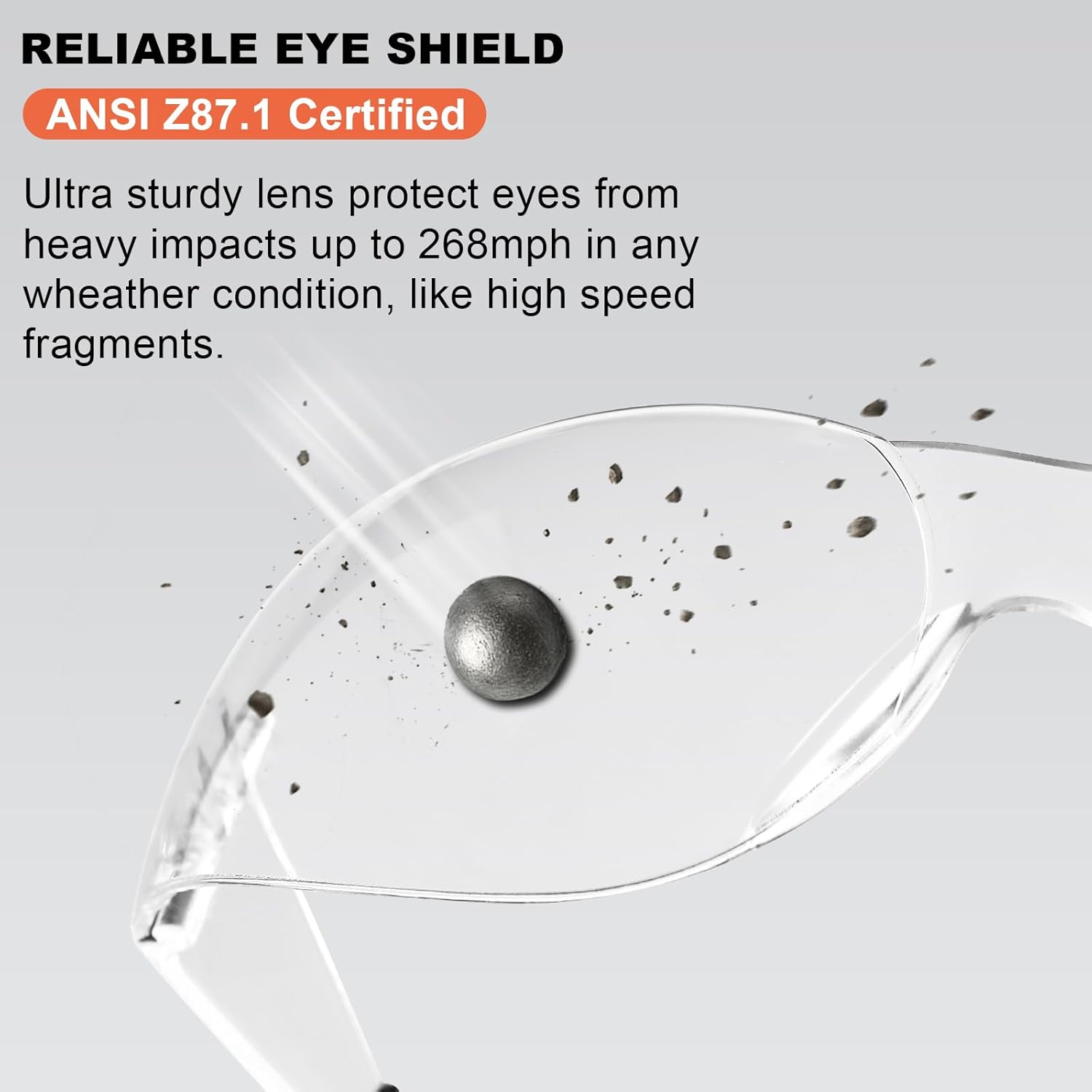 Z87 Safety Glasses for Men 36pack, Clear Safety Glasses for Women, Scratch&Impact-Resistant Eye Protection Glasses with ANSI Z87.1 Certification - Image 3