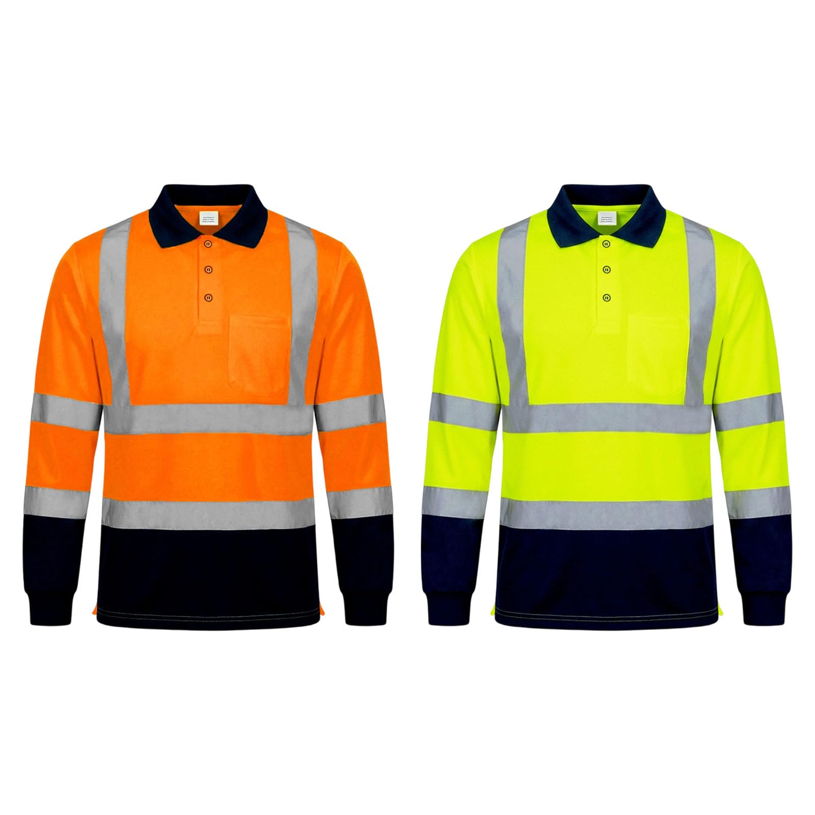 Camisas reflectantes de alta visibilidad para el trabajo diario con bolsillo, unisex, para hombres y mujeres