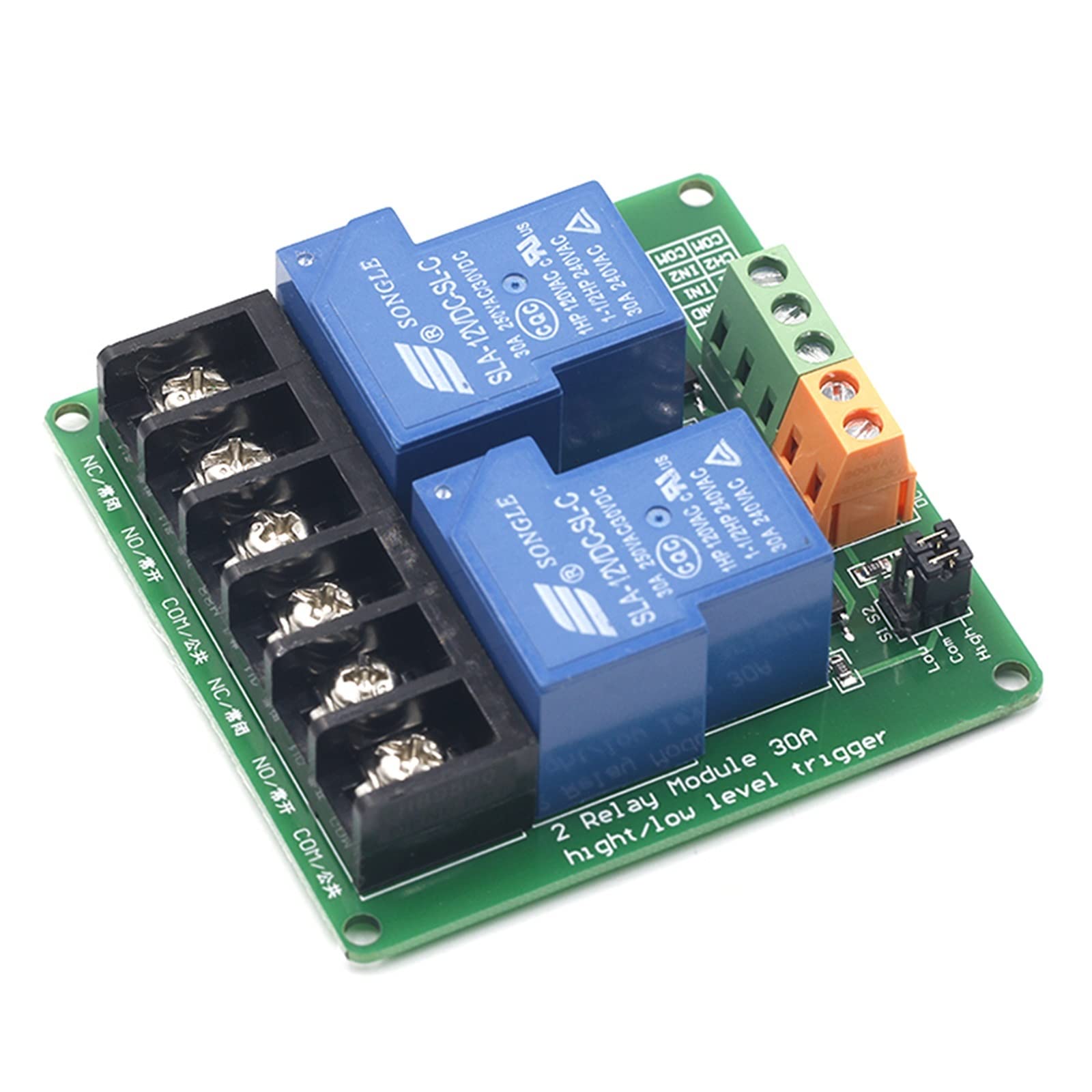 Module de relais JCAKES 30A à haut et bas niveau pour un contrôle précis de vos automatismes