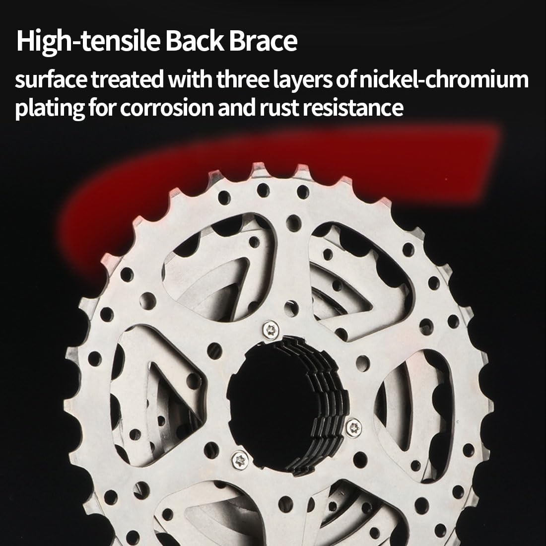 Cassette Externo De 7 Velocidades 7s 11-28T/30T BMX Piñones De Cassette Plegables For Bicicleta, Peso Ligero Plateado