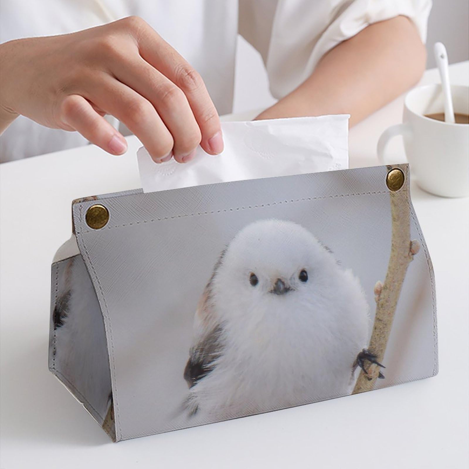 Amazon｜ティッシュケース シマエナガ 鳥柄 ティッシュボックス PU