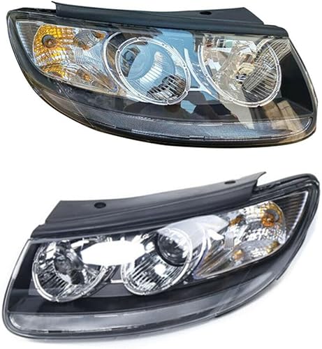 Miniatura 1 de Faros delanteros para Hyundai Santa Fe 2007-2012, par de faros delanteros izquierdo del conductor + lado derecho del pasajero, montaje de faros