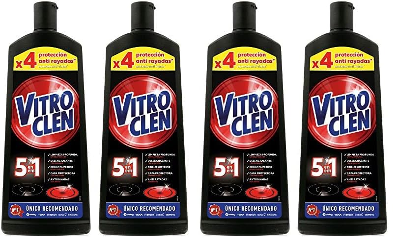 Vitroclen Crema Limpiadora Específico para Placas de Vitrocerámica Regular, 900 ml (Paquete de 2)