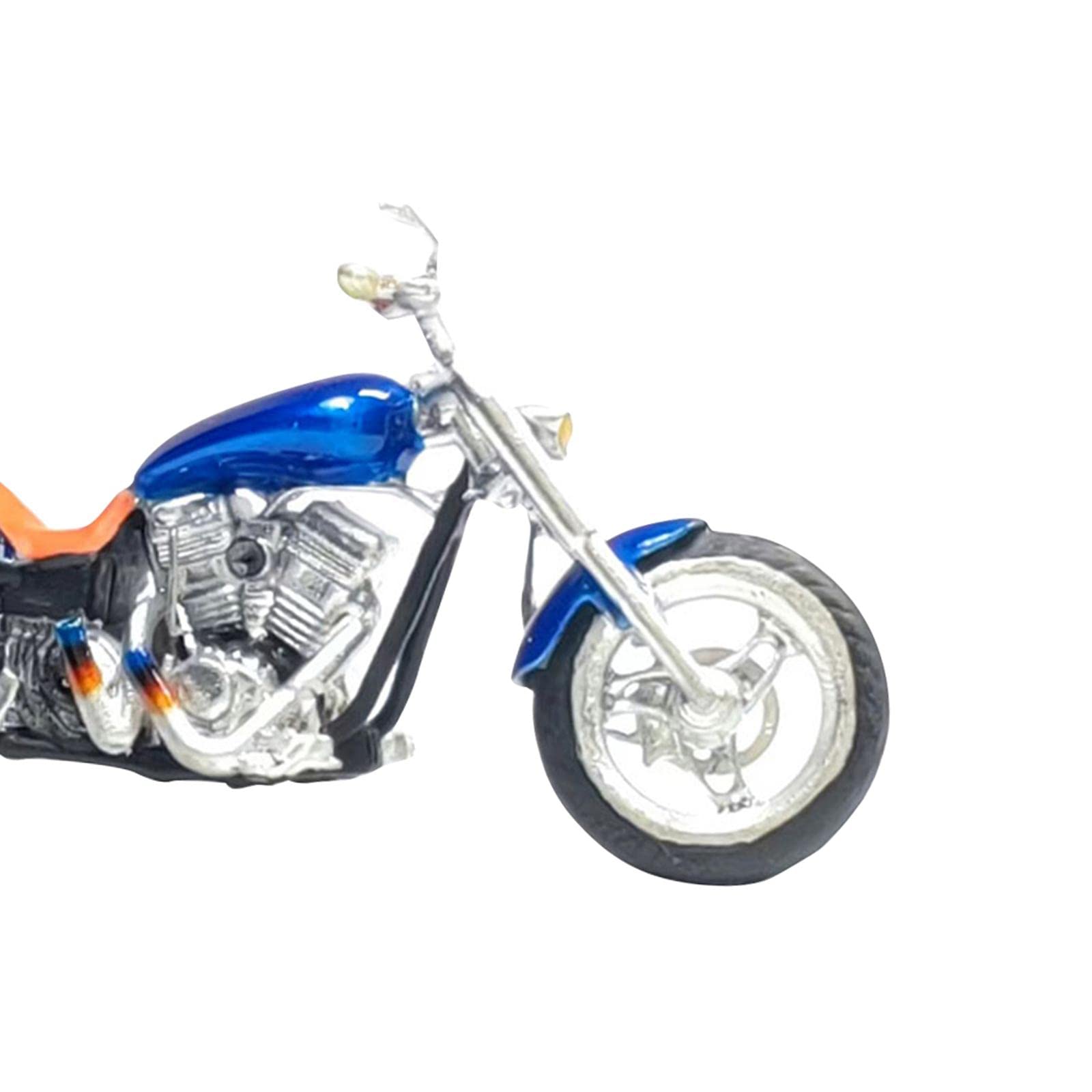 Figure Realistiche di Motociclette Dipinte in 1/64 per Diorami Ferroviari, Modellini di Veicoli per La Decorazione di Scene.,