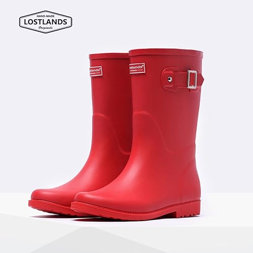 Amazon | [LOSTLANDS] レディースレインブーツ レインシューズ ラバー