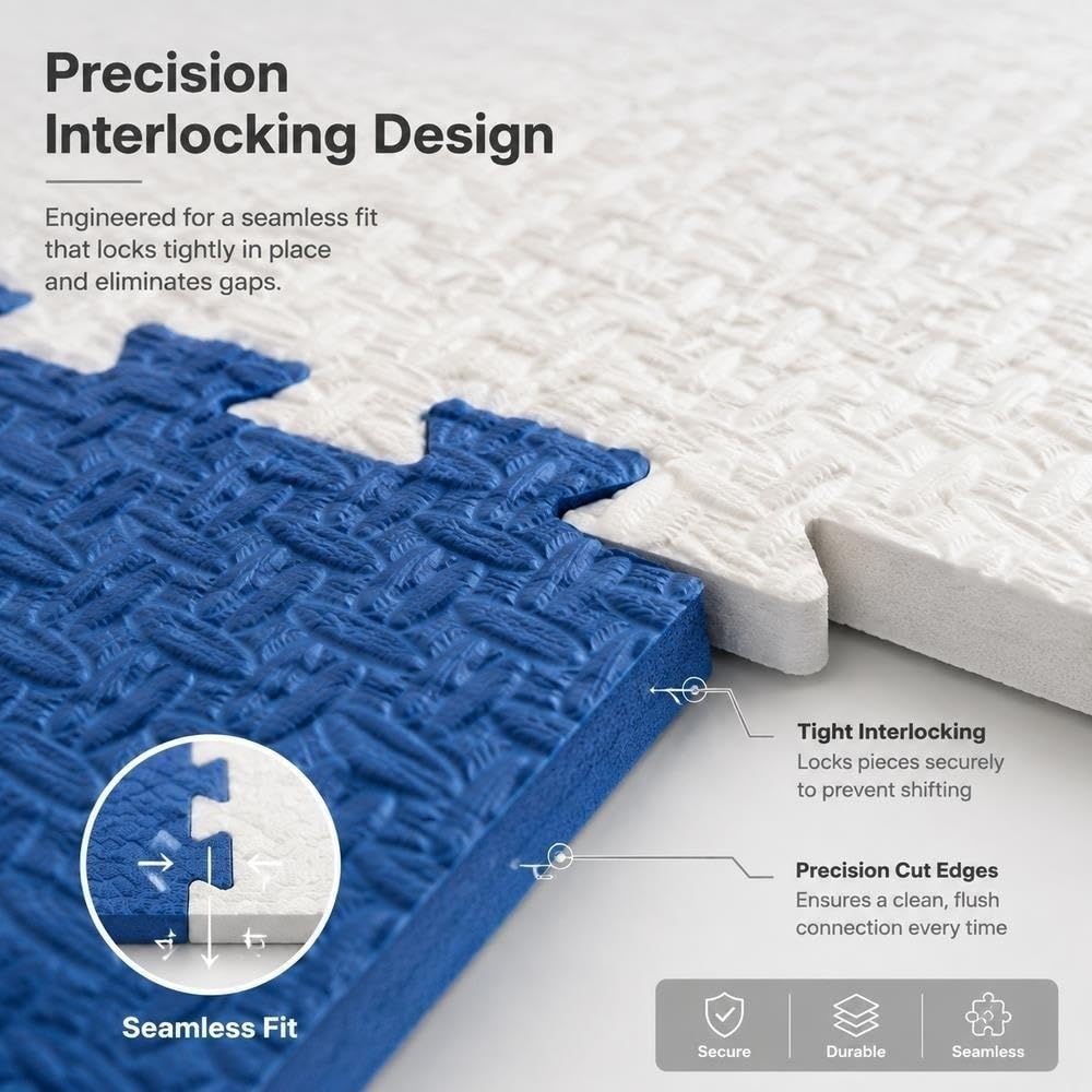 Tapis de Puzzle à emboîtement for carrelage de Sol en Mousse Extensible