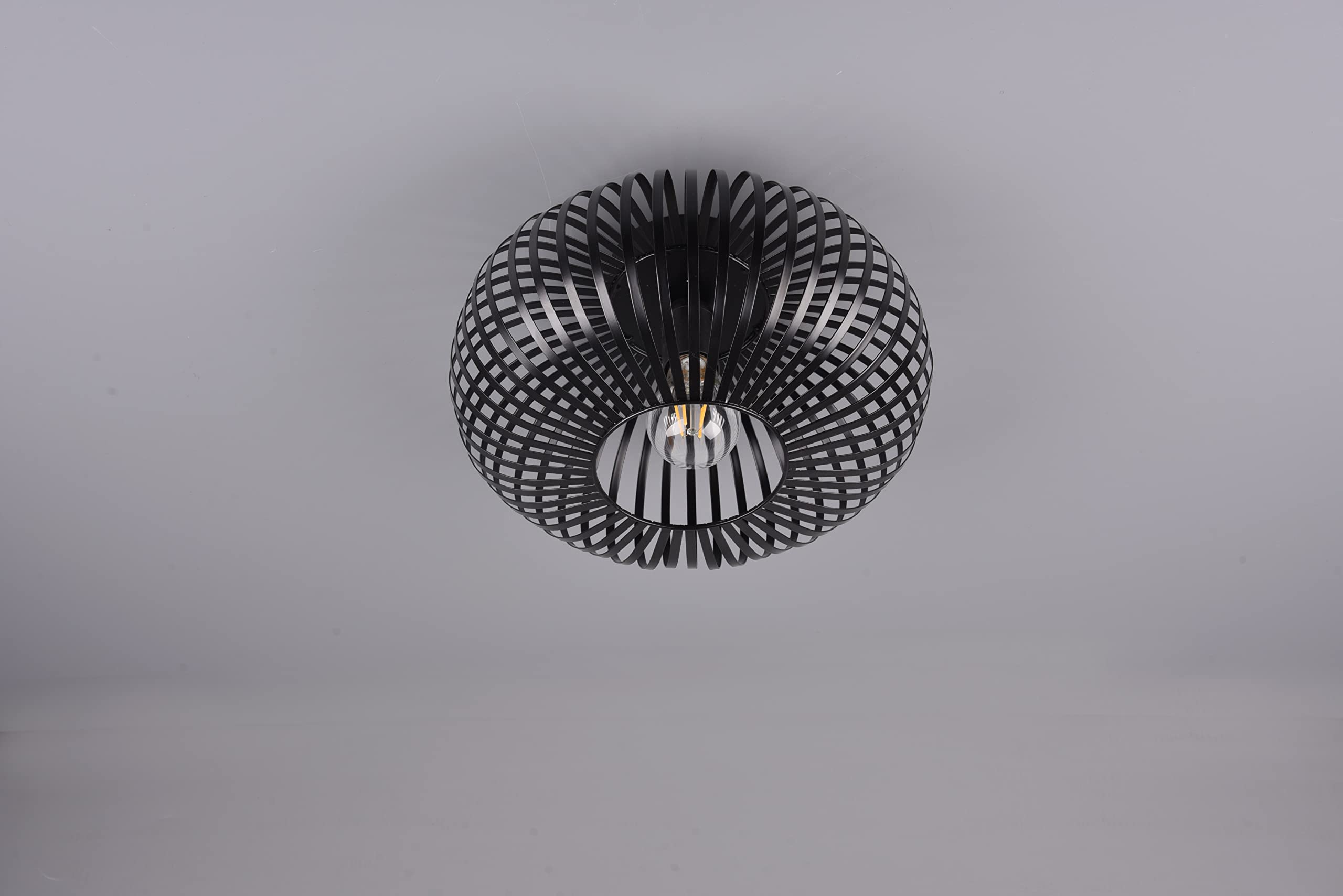 Trio Leuchten Lampa sufitowa Johann 606903032, metal czarny matowy, bez żarówki 1 x E27