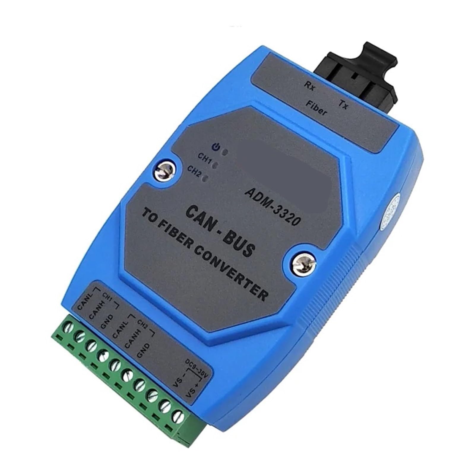 Convertitore in fibra ottica for bus CanBus ADM-3320-SC Macchina terminale ottica for bus CAN a doppia fibra SC CAN Bus in fibra ottica