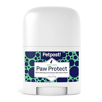 Petpost | Paw Protection for Dogs - Organic Sunflower Oil and Beeswax Balm for Hot Pavement - Wax Coats Dog Feet to Prevent Burns from Heat & Cold? (0.64 oz.)