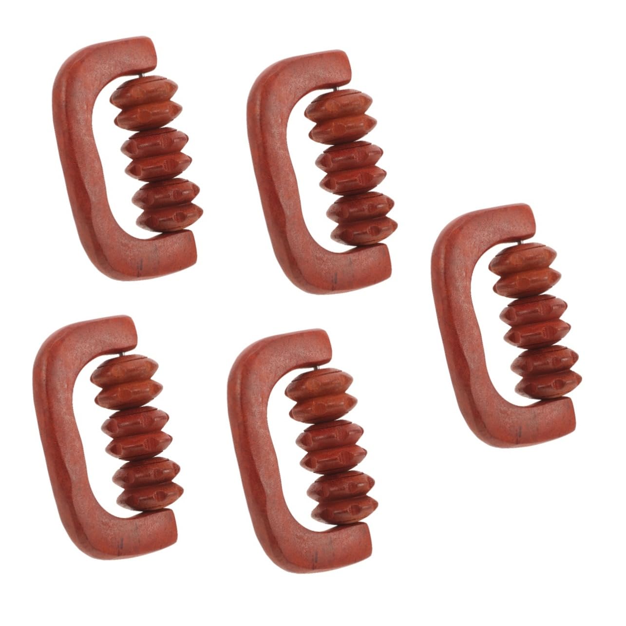 SHERCHPRY 5 Pezzi Massaggiatore in legno posteriore massaggiatore per il mal di schiena massaggiante Massager strumenti di massaggio per massaggio alla schiena Di legno
