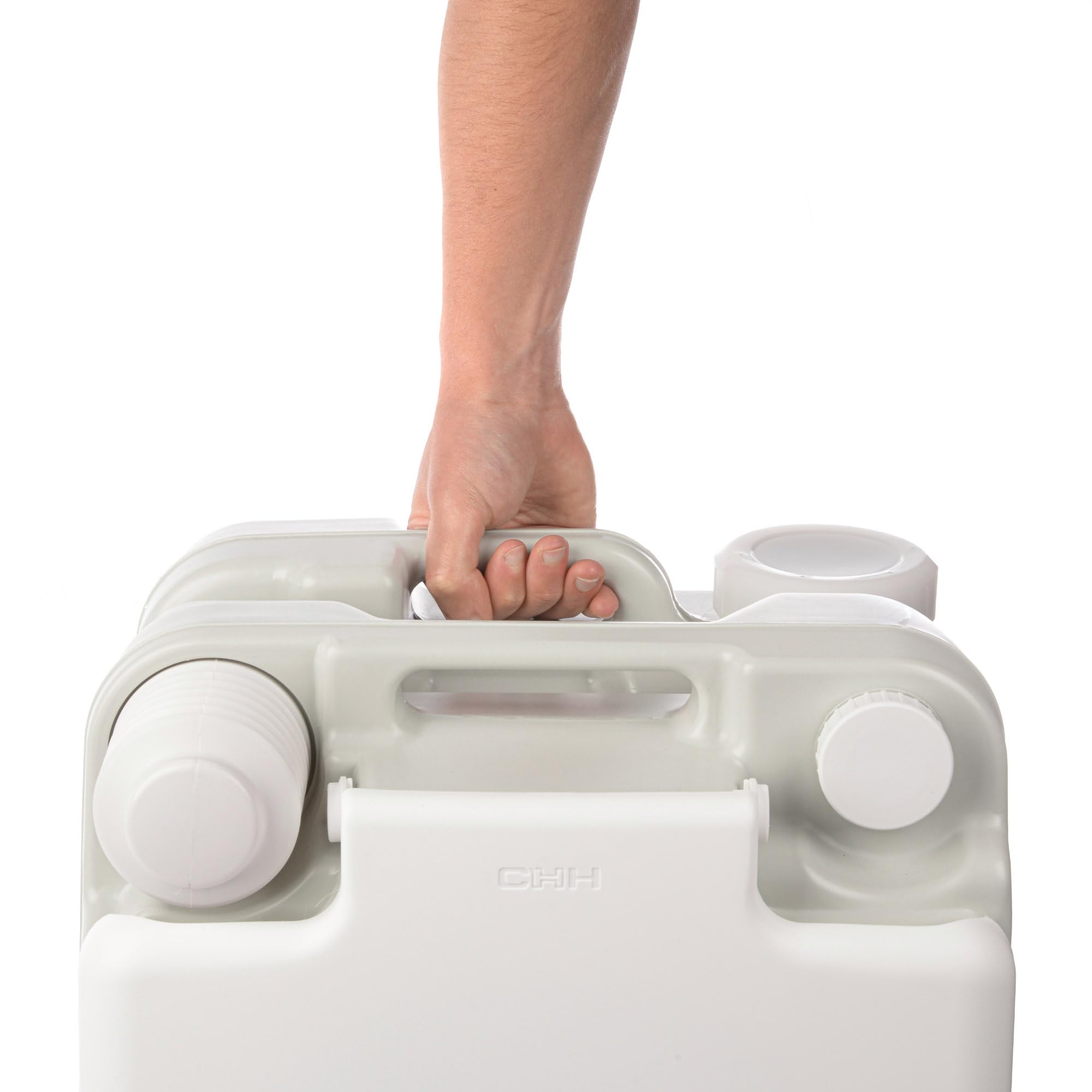 Toilettes de camping portables légères 10/20 L avec réservoir amovible et chasse d'eau toilettes d'urgence sanitaires d'extérieur pour voiture camionnette bateau hauteur de siège naturelle caravane