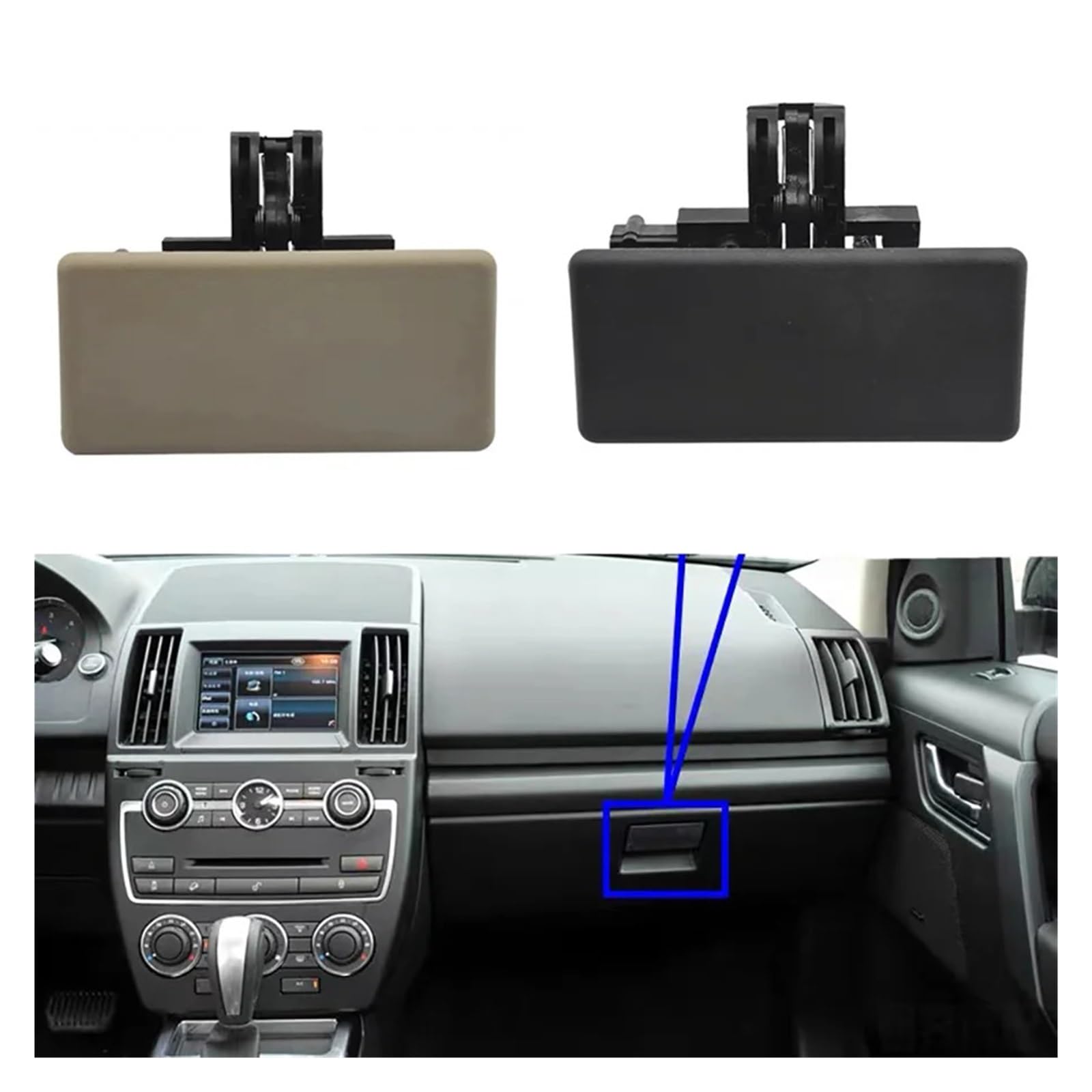 QUARKZMAN Maniglia di chiusura del vano portaoggetti adatta per Land Rover LR2 No.LR007072, 1 pz