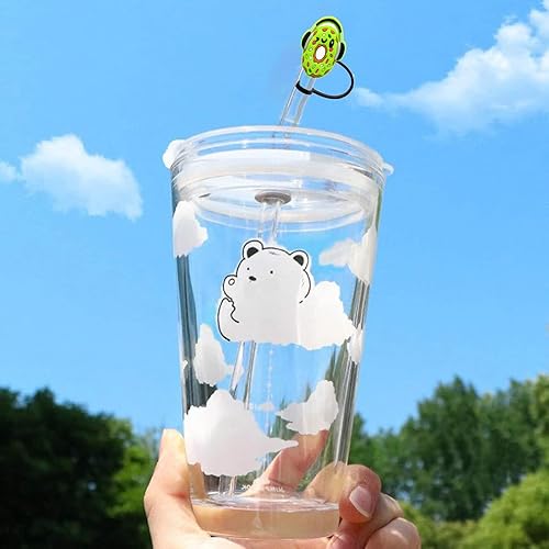 Miniatura 5 de UGY Tapa de popote para copa Stanley, 12 piezas de 0.394 in de silicona para taza de popote compatible con vaso Stanlev de 30 y 40 onzas, 0.4