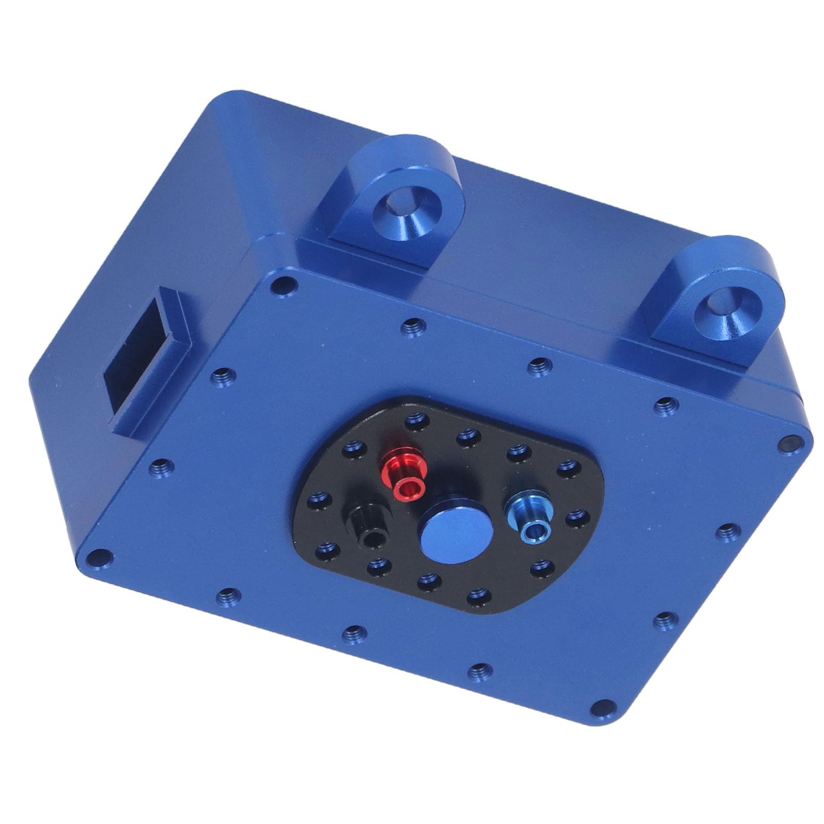 SUNGOOYUE Caja Receptora de Pila de Combustible RC 1:10 de Aleación de Aluminio Duradera para RC4WD TF2 SCX10 Pro VS4-10 1/8 1/10 Crawler, Impermeable, Fácil Instalación (Blue)